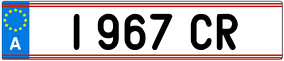 Trailer License Plate